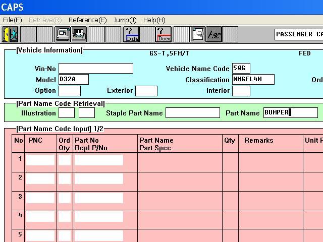 Mitsubishi Wincaps Step 4 part search